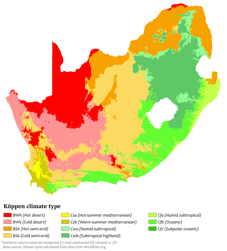 Beste Reisezeit für Südafrika