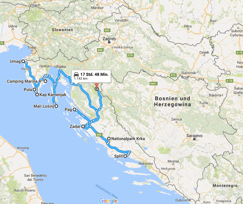 Roadtrip Europa Kroatien
