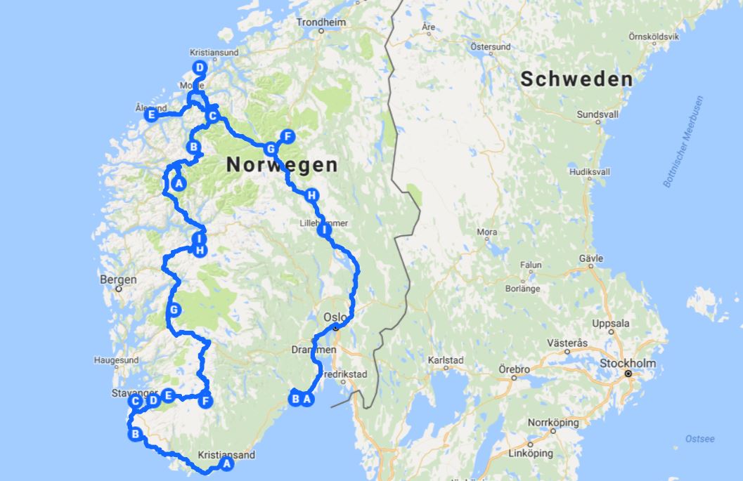 roadtrip europa norwegen