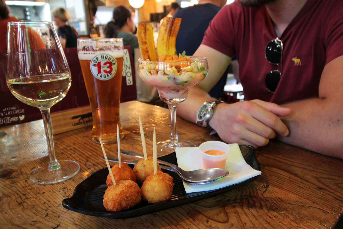 Mercado de San Ildefonso Madrid Streetfood Markt